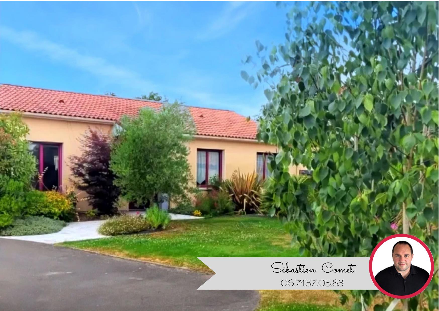 Maison 3 chambres sur 1000m2 parcelle piscinable + 60m2 de garage