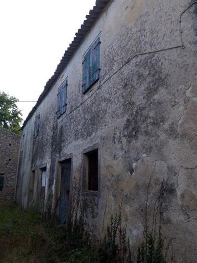 Corfu, Old Perithea, old two story stone house