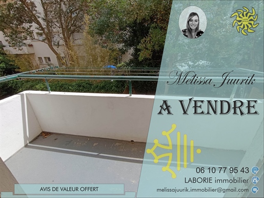Vends appartement 3pièces, 2 chambres, avec climatisation et balcon à Béziers