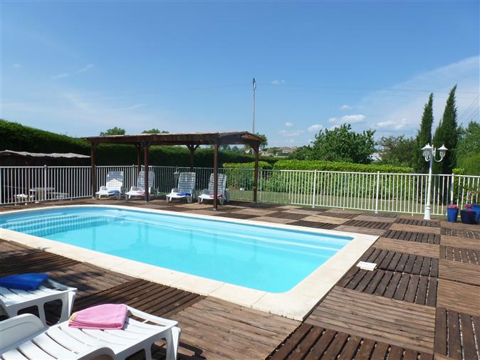 Sw Francia - affascinante staccato 3 Bedroom House, piscina, Saint-Martin-Lalande, Languedoc Roussi