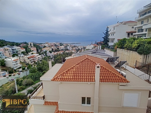 Luxury maisonette for sale in Panorama Voulas, sea view from Saronic to Peloponnese.