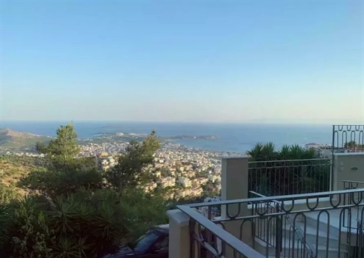 Floor apartment for sale in Voula, Panorama. Unobstructed sea view