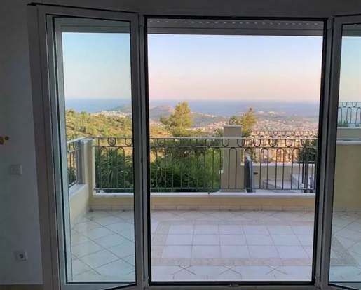 Floor apartment for sale in Voula, Panorama. Unobstructed sea view