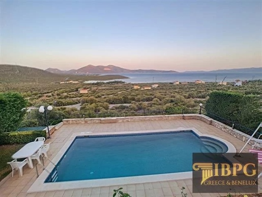 Villa 120sqm for sale in Evia, Tamines. Α wonderful house with unobstructed sea view, 600m from the