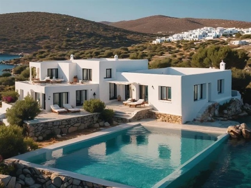 Unique Villa in Paros 220 sq.m. With pool in front of the sea!