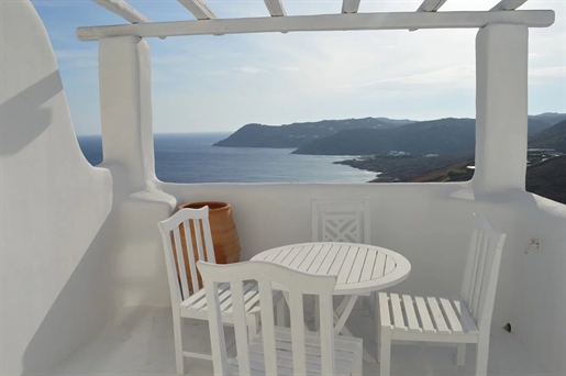 Dom z niesamowitym widokiem na morze na sprzedaż na wyspie Mykonos.