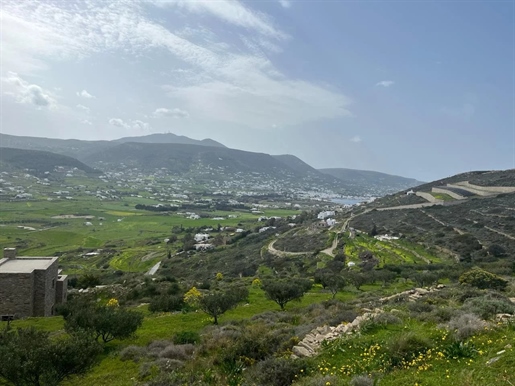 Magnificent plot of 10.000 sq.m with sew views to Paroikia port and Naoussa for sale in Paros island