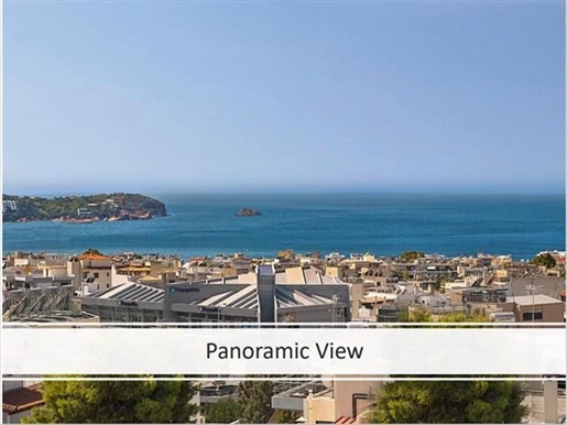 Exclusive penthouse with panoramic sea view in Athens Riviera. The two level maisonette offers 250 s