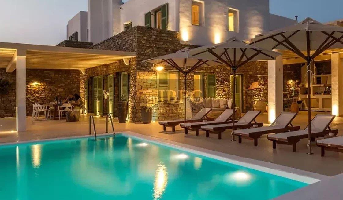 Amazing villa for sale in Mykonos island. Panoramic sea view.