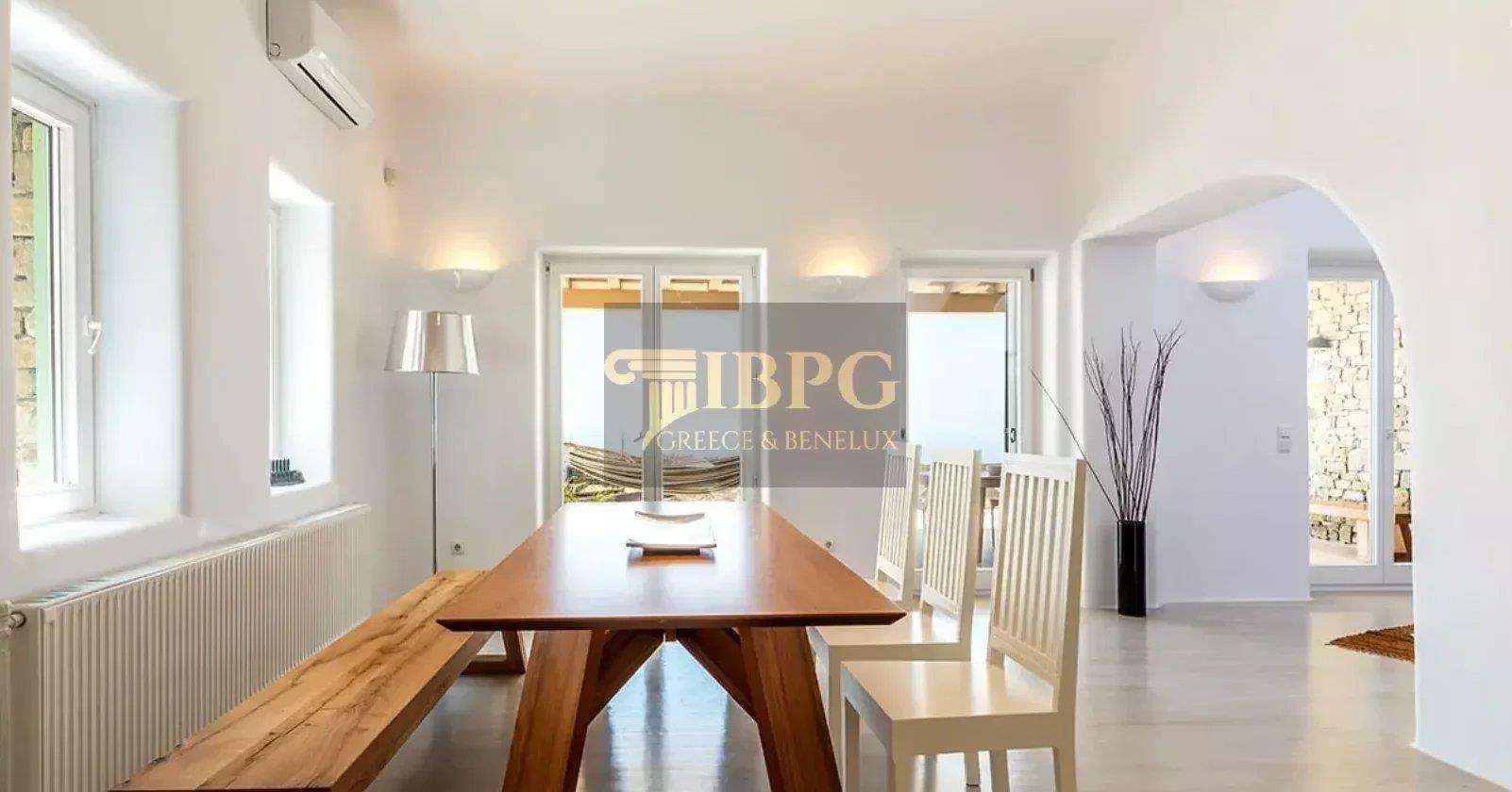 Amazing villa for sale in Mykonos island. Panoramic sea view.