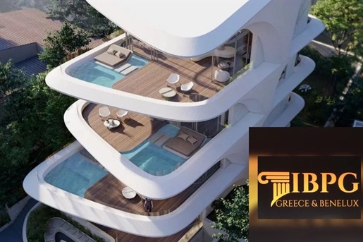 Voula - Ano, Unique triplex apartment (basement-ground floor-1st floor) with private swimming pool