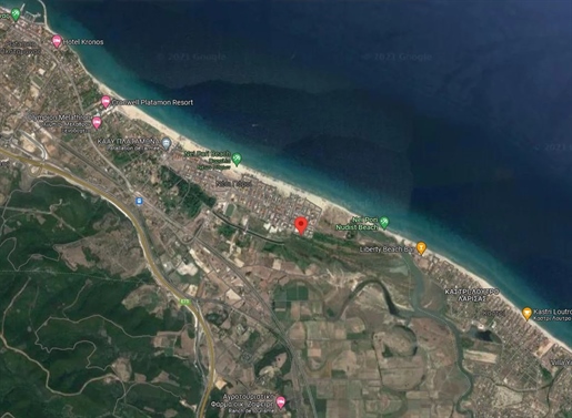 Plot 750sqm for sale in Neoi Poroi Pierias, Greece. Excellent potential for investment, 300m from th
