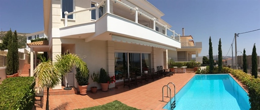 Furnished Villa for Sale 386sq.m in Anavyssos, Greece. With panoramic sea view and 40 mins from the