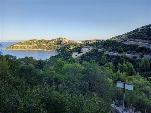 For sale a plot of 1,021 sq.m. In Mikro Amoni of Peloponnese. 120 meters from Mikro Amoni beach.