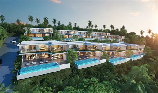 Exclusive villa de 5 chambres avec vue imprenable sur le golf de Thaïlande