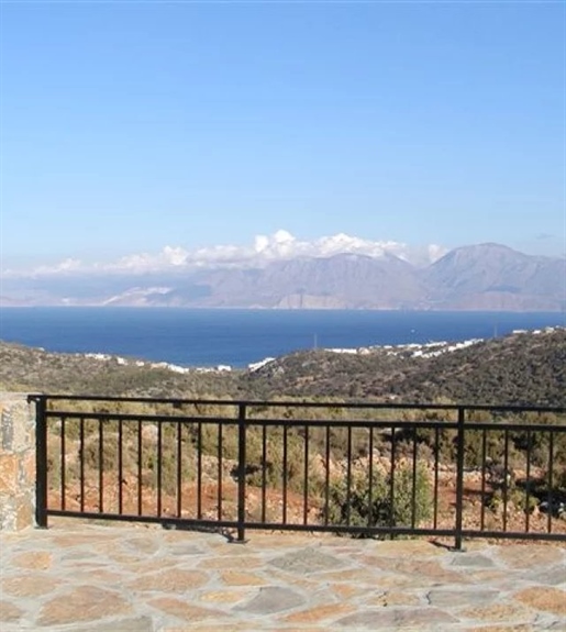 House for sale in Aghios Nikolaos Crete. Panoramic sea/mountain view.