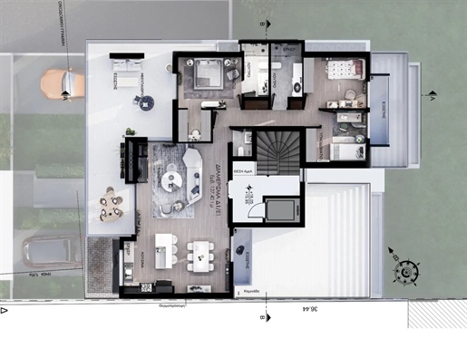Appartement résidentiel de luxe de 87,30 m² à Marousi