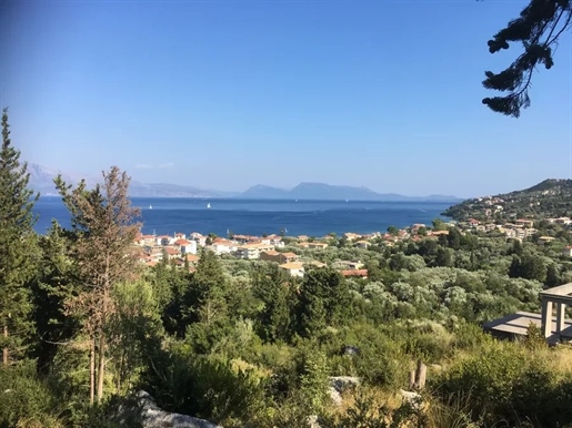Plot with unobstructed sea view in Lefkada island, Greece.