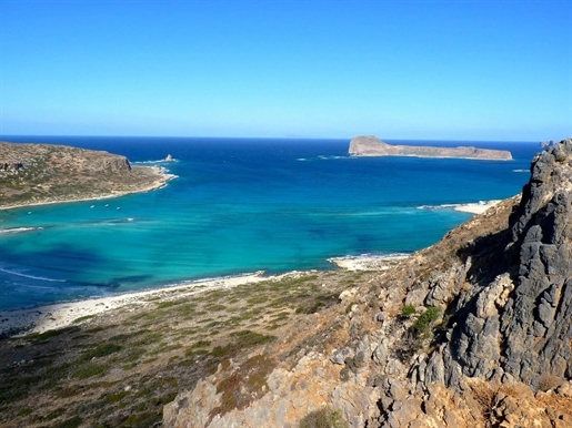 Front sea plot of land for sale close to the famous area of Mpallos, Chania Crete.