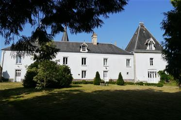 Chateau with 5  acres and lake