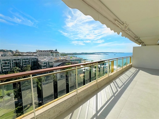 Cannes Croisette Wspaniały 3 pokoje z widokiem na morze