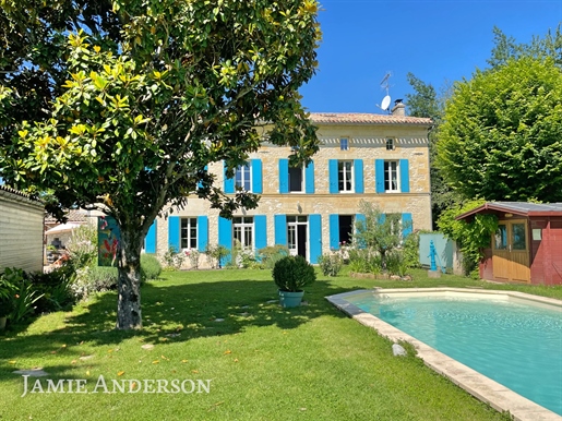 Beautiful Girondine house with annexed Guest House and Swimming Pool - 24230 Montcaret