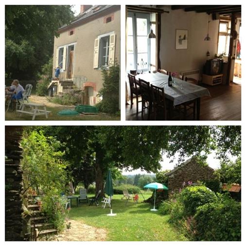 Autentisk og rummelige familie bondehus i centrum af Frankrig