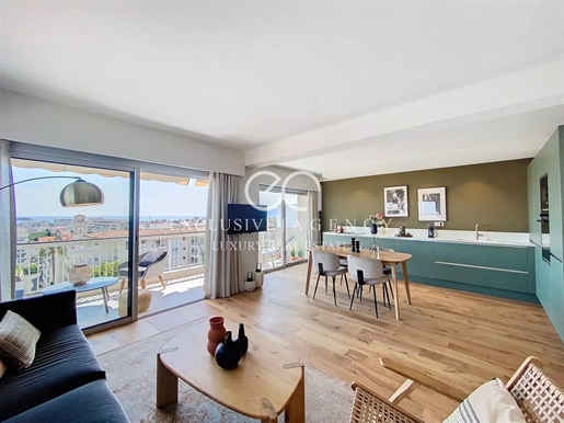 Cannes 3-Zimmer-Wohnung mit 72m² und Panoramablick auf das Meer