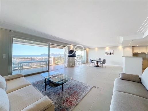 For Sale Cannes 4-Room Apartment Top Floor with Sea View and Pool