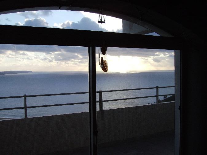 السطح مع البحر عرض-Nazare-البرتغال