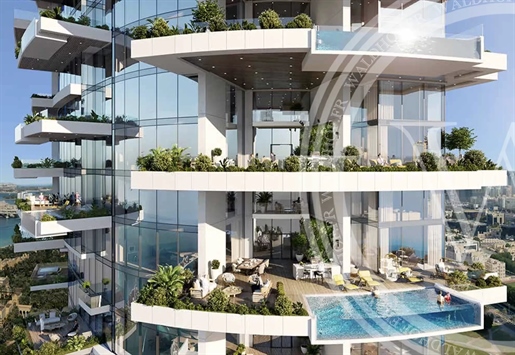 Appartements luxueux à Al Sofouh, Dubaï avec vue sur la mer et les palmiers