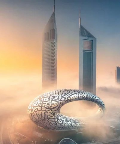 Neubau von Doppel- und Dreifamilienhäusern in der Milliardärsreihe in Dubai.