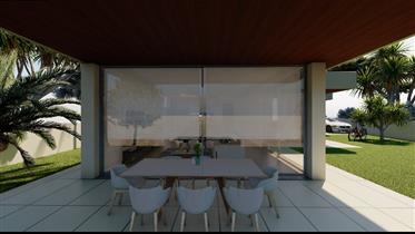 Nová 3-izbová vila s 3 apartmánmi vo výstavbe v Porto Santo