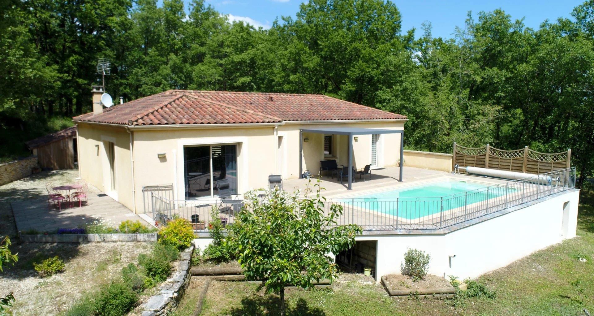 Beautiful Single-Level Contemporary Home with Pool in a Stunning Countryside Setting