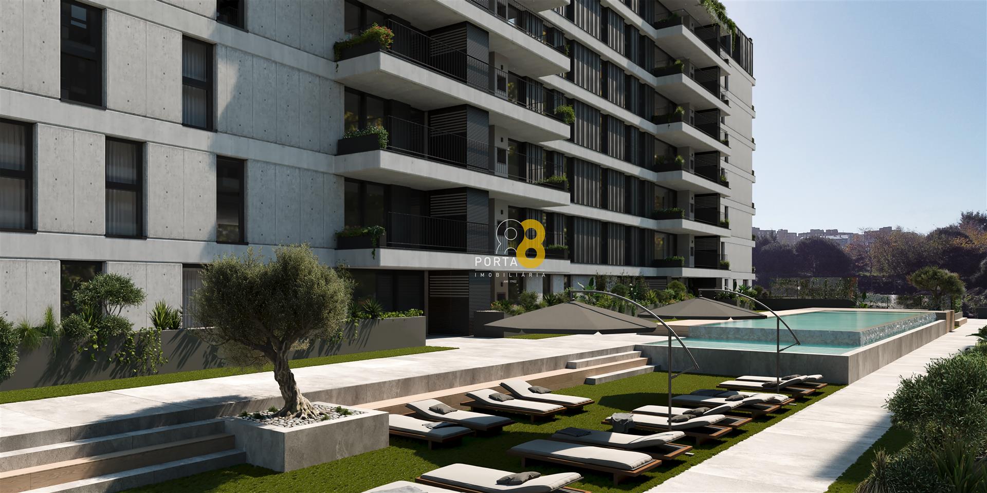 Wunderschönes T3 mit 3 Suiten, Balkon mit 50m2 und Garage für 2 Autos, Porto