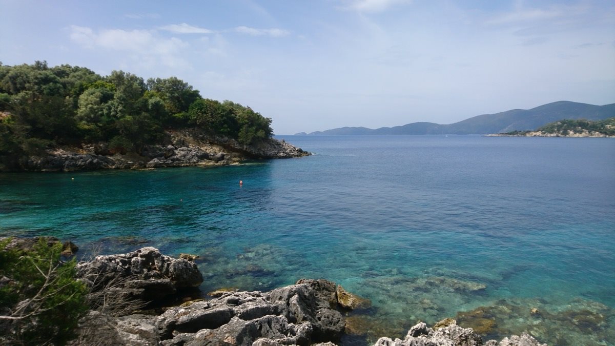 Sea-Front Land mit Baugenehmigung | Lipsopirgos - Ammouso-Bucht, Lefkada