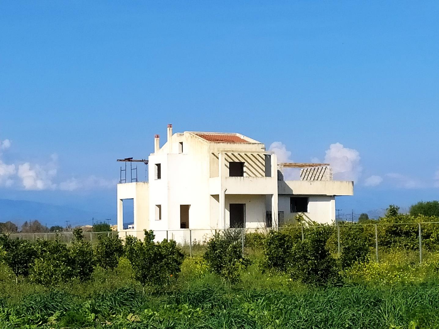 Villa near the sea with big field in Iria Village