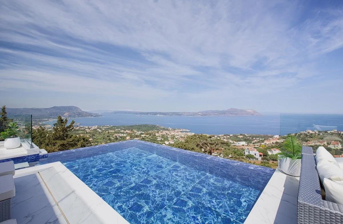 Sea View Designer Villa with Infinity Pool & Rooftop Bar – Chania, Crete Kokkino Chorio | 240m² | 4 