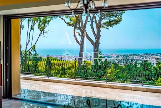 Mougins - Villa contemporaine neuve - Vue mer panoramique