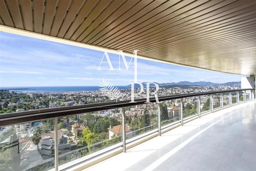 Dernier Etage: 80 M2 Vue Mer Panoramique Baie De Cannes - Piscine+Gardien