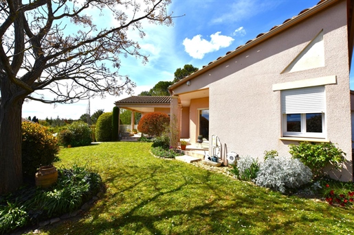 10Mn de Carcassonne, villa 187m² 5 chambres, jardin, garage.