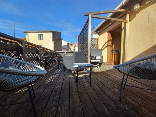 St Quentin La Poterie maison de village avec terrasse