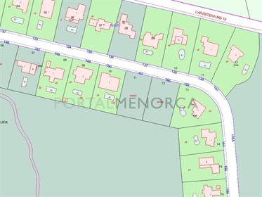 Baugrundstück in Binixica von 1.026m2, dass Sie ein Einfamilienhaus von ca. 256.5M2 bauen können.