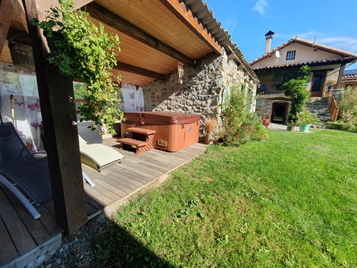 Stone house of 168 m2 with gîte, nestled on 1,621 m2 of land