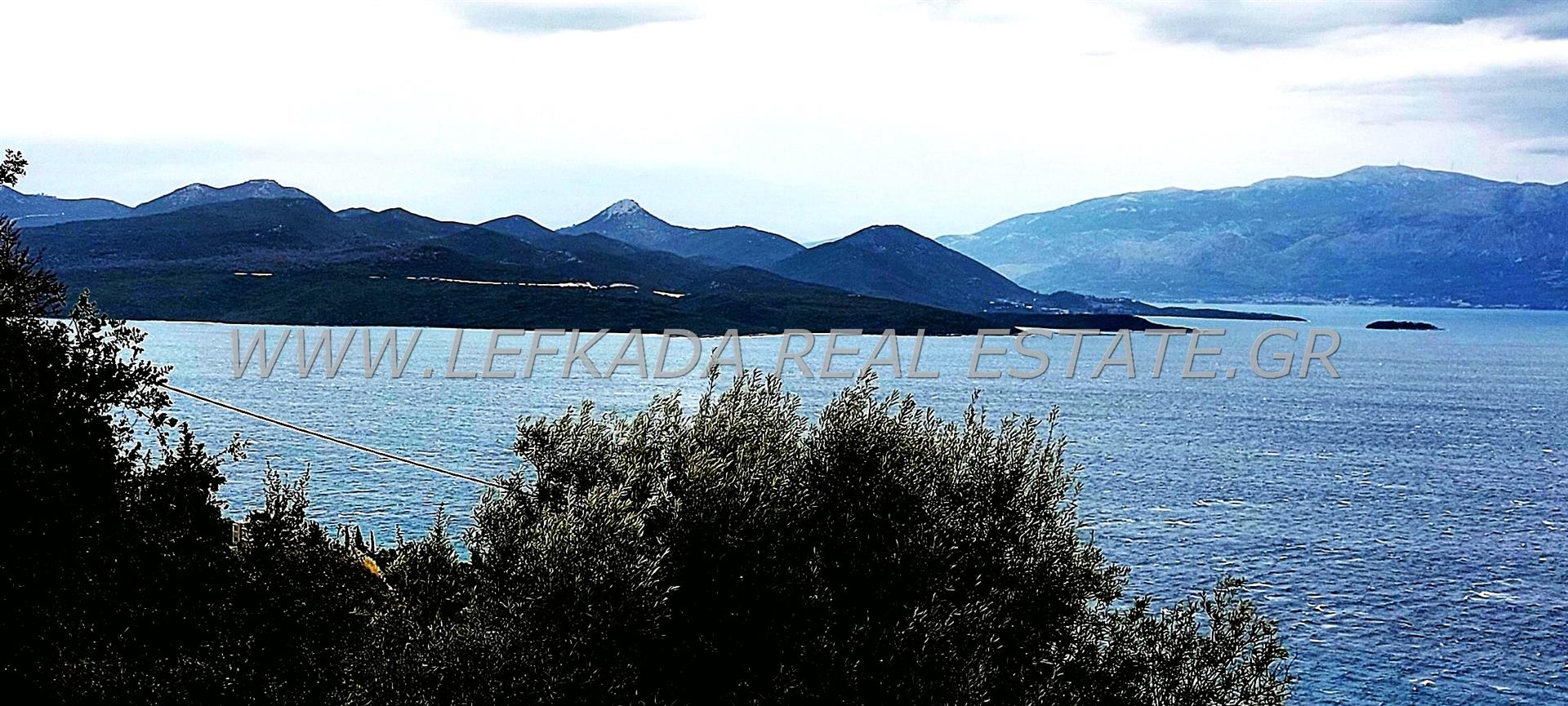 Plot of land with panoramic sea view in Nikiana Lefkada