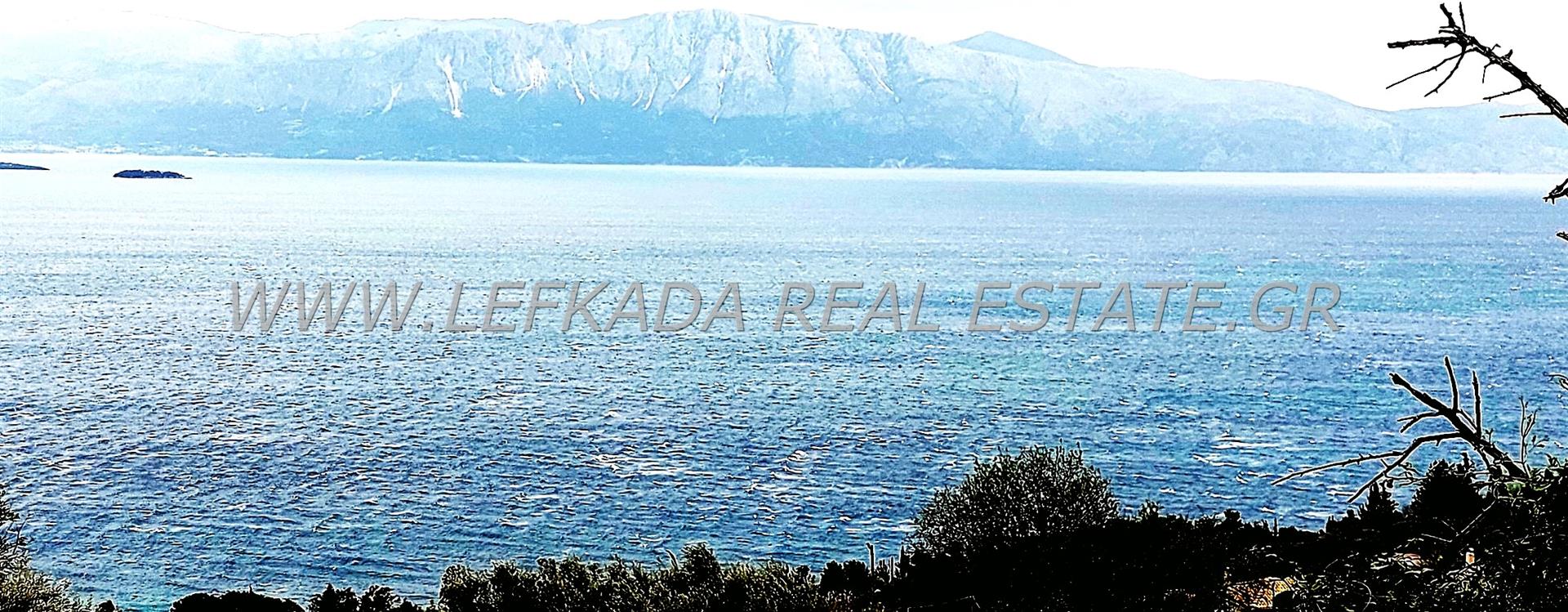 Plot of land with panoramic sea view in Nikiana Lefkada