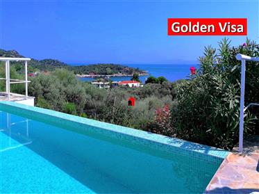 For sale vila with swimming pool in Kritharia Magnesia