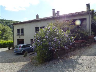 Large house with 2 gîtes and 12x5 swimming pool, in 50 acres of garden, field and forest.