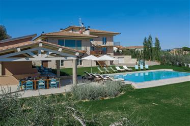 Moderná a očarujúca vila s olivovým hájom