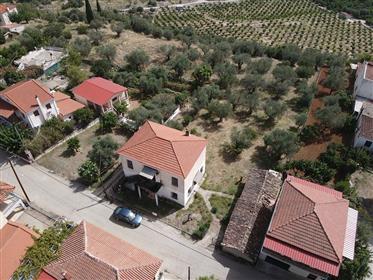 Village House 183 Sq.M. With A Plot 865 Sq.M. In Dimitropoulo Of Aegialia